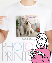 写真プリントTシャツ
