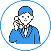 電話をしている人のイメージ画像