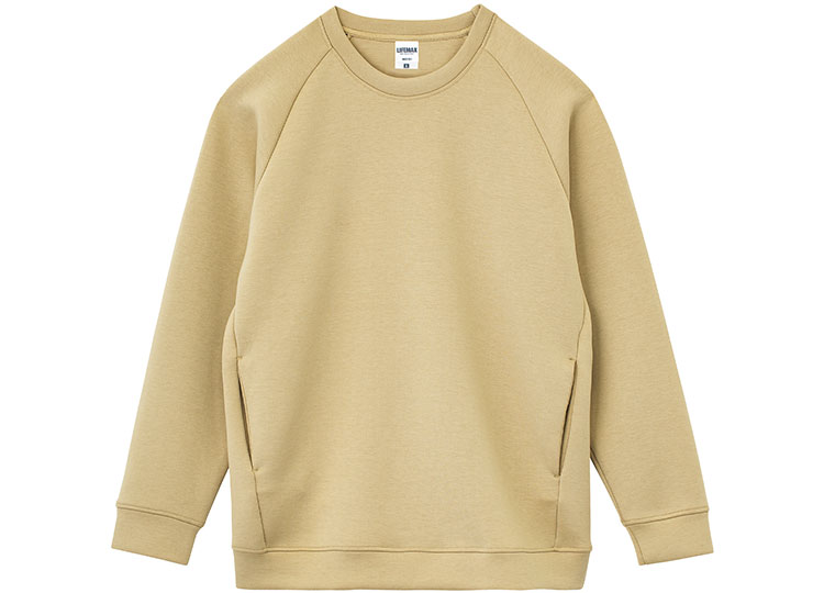 ドライストレッチ クルーネックトレーナー（ポリジン加工）