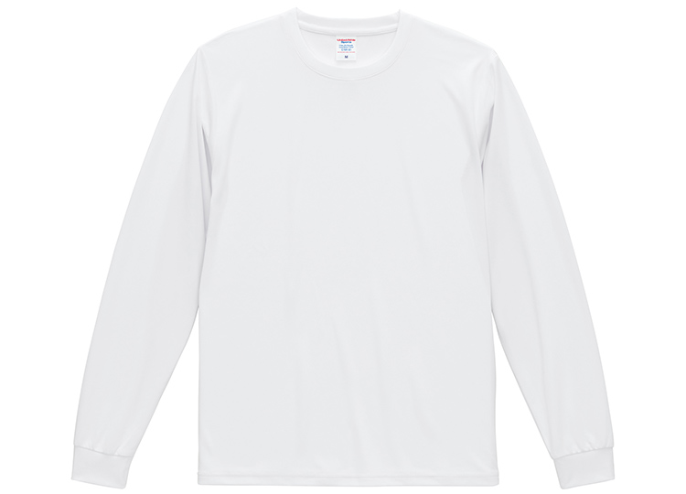 4.4オンス ドライスムース リサイクルポリエステル ロングスリーブ Tシャツ