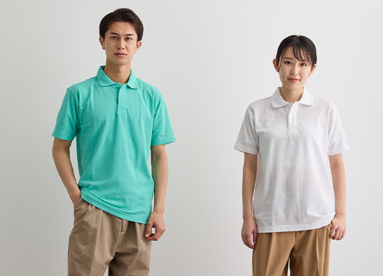 鹿の子 半袖ポロ（ネット付）